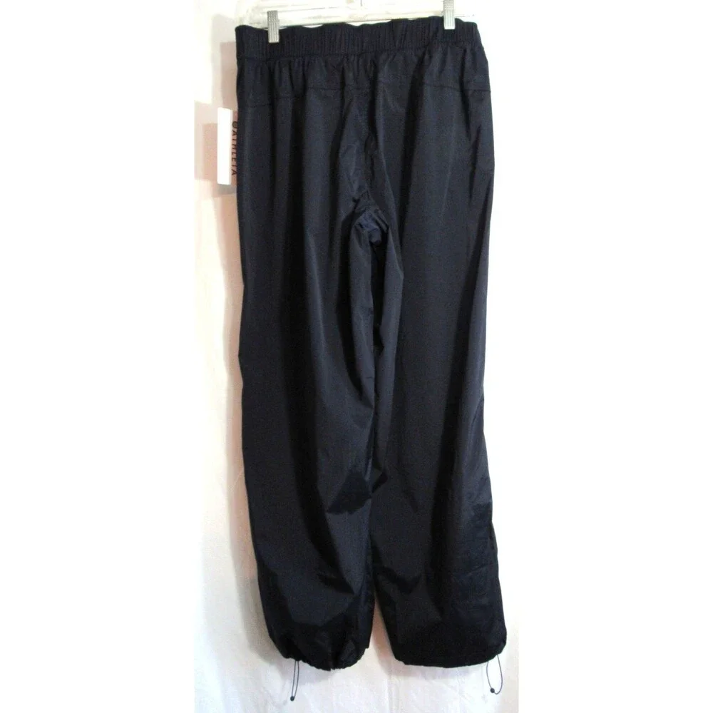 Athleta Blue Rise Pant Water Repellant Adj Ankles High Rise Pants Size S NWT